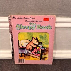 VINTAGE 1975 Little Golden Books The Sleepy Book Hardcover Kids